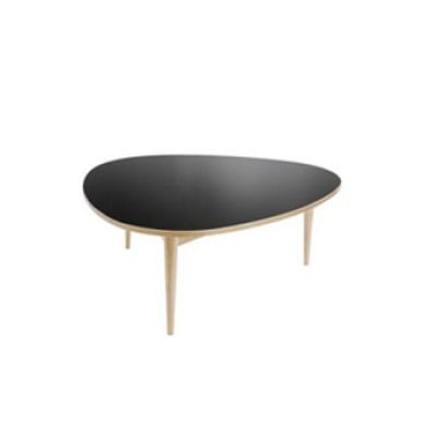 Three-Round Table small black