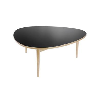 Three-Round Table low black